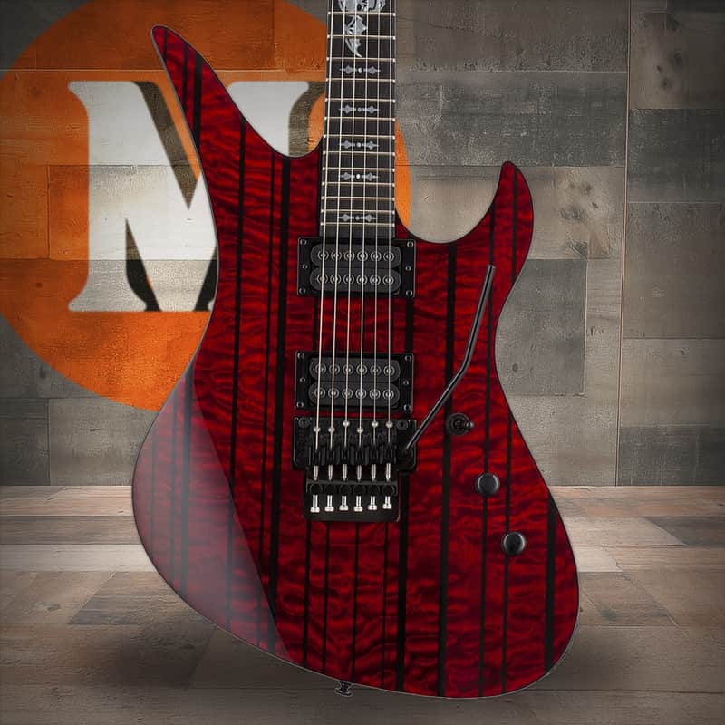 Schecter 1753-SHC Synyster Standard Plus 6 String Electric Guitar - Transparent Deep Red (1753) image 1