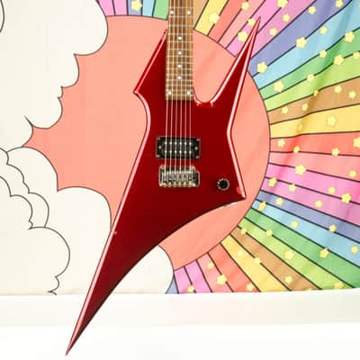 Vintage 80's Hondo H-1 Death Dagger Metallic Red Electric Guitar image 1