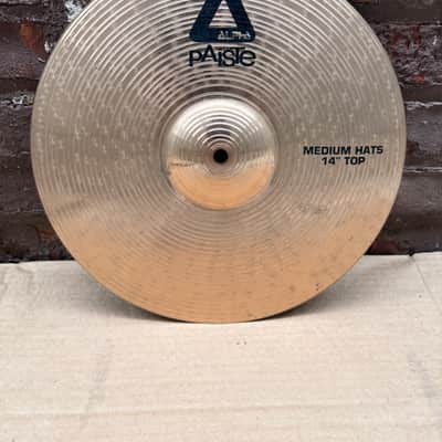 Paiste Alpha 14" Medium Hi-Hat Cymbals – Top & Bottom Pair – Made in Germany – Used image 2