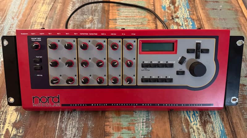 Nord Modular Rack Desktop / Rackmount Virtual Synthesizer 1997 - 2003 - Red image 1