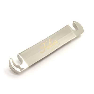 Vintage Spec Faber alu compensated Wraparound Tailpiece, Nickel image 2