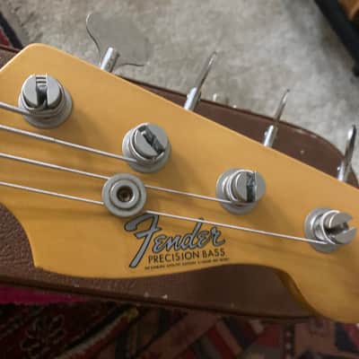 Fender Precision Bass with Slab Body and Maple Fretboard Blonde 1966 image 2
