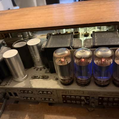 Fisher 500C Stereo Tube FM Receiver Vintage 1960s, Wood Cabinet, Tested working, cabinet is not attached image 3