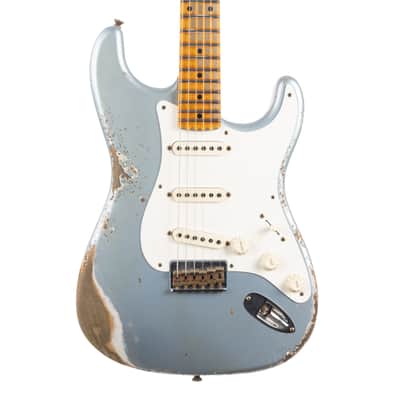 Fender Custom Shop 1956 Hardtail Stratocaster Heavy Relic - Faded Blue Ice Metallic