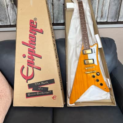 2000 Epiphone Moderne Limited Edition Korina Finish w/ Original Box – Made in Korea image 3