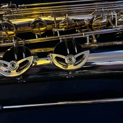 Mendini by Cecilio Semi-Pro Baritone Saxophone 2023 - Gold Lacquer image 16