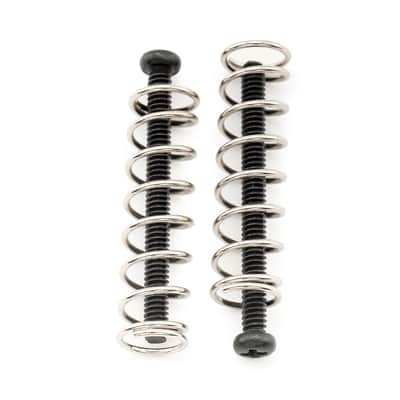 48x1.1 Inch Stainless Steel Humbucker Pickup Mounting Screws and Steel Springs Set for Electric Guitar, Black (Set of 6) image 6