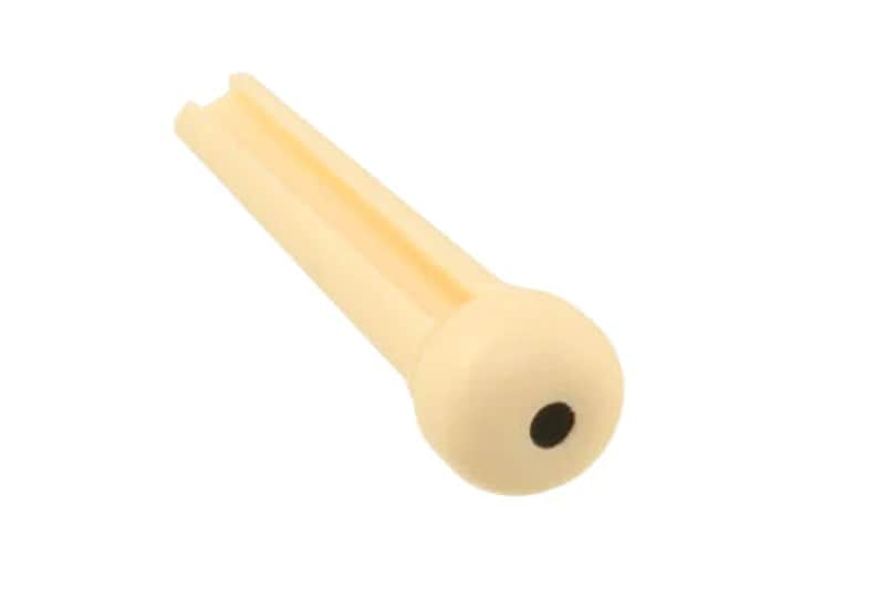 Allparts Bridge Pins with Dot-Cream / Pack of 6 image 1