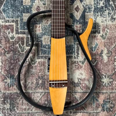Yamaha SLG100N Silent Guitar Natural Nylon String Classical Acoustic Electric Travel Guitar! image 7