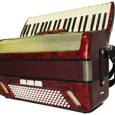 Barcarole Prominenz Piano Accordion made in Germany 120 Bass Buttons New Straps Case 2230, Rich and Bright sound, Concert Accordion for Adults image 5
