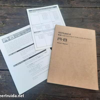 Original English Owner's Manual Roland R-8