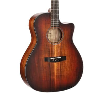 Cort COREGAOPLB Core Series Acoustic Electric Cutaway Guitar. Solid Blackwood image 2