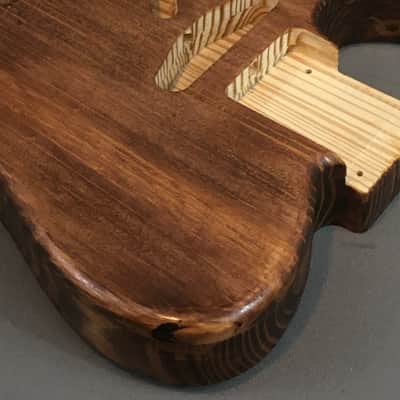 Lefty Custom Fully Chambered Natural American Pine Relic Tele Guitar Body 3.8lb image 5