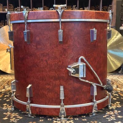 VINTAGE 1980's Sonor 18x22 Signature Horst Link Heavy Beech Shell Bass Drum in African Bubinga image 5