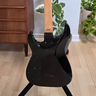 Jackson DINKY DK2 MIJ PRO SERIES Japan Translucent Black AAA Flame Top String-Through MJ Japanese Super Strat HH 2 USA Seymour Duncan Humbucker Fender Era image 10