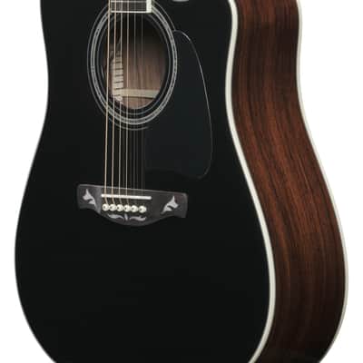 Ibanez AW391RCE-BKH Artwood AW Akustikgitarre 6-String - Black Top, Natural High Gloss Back and Sides 2025-2026 - schwarz image 3