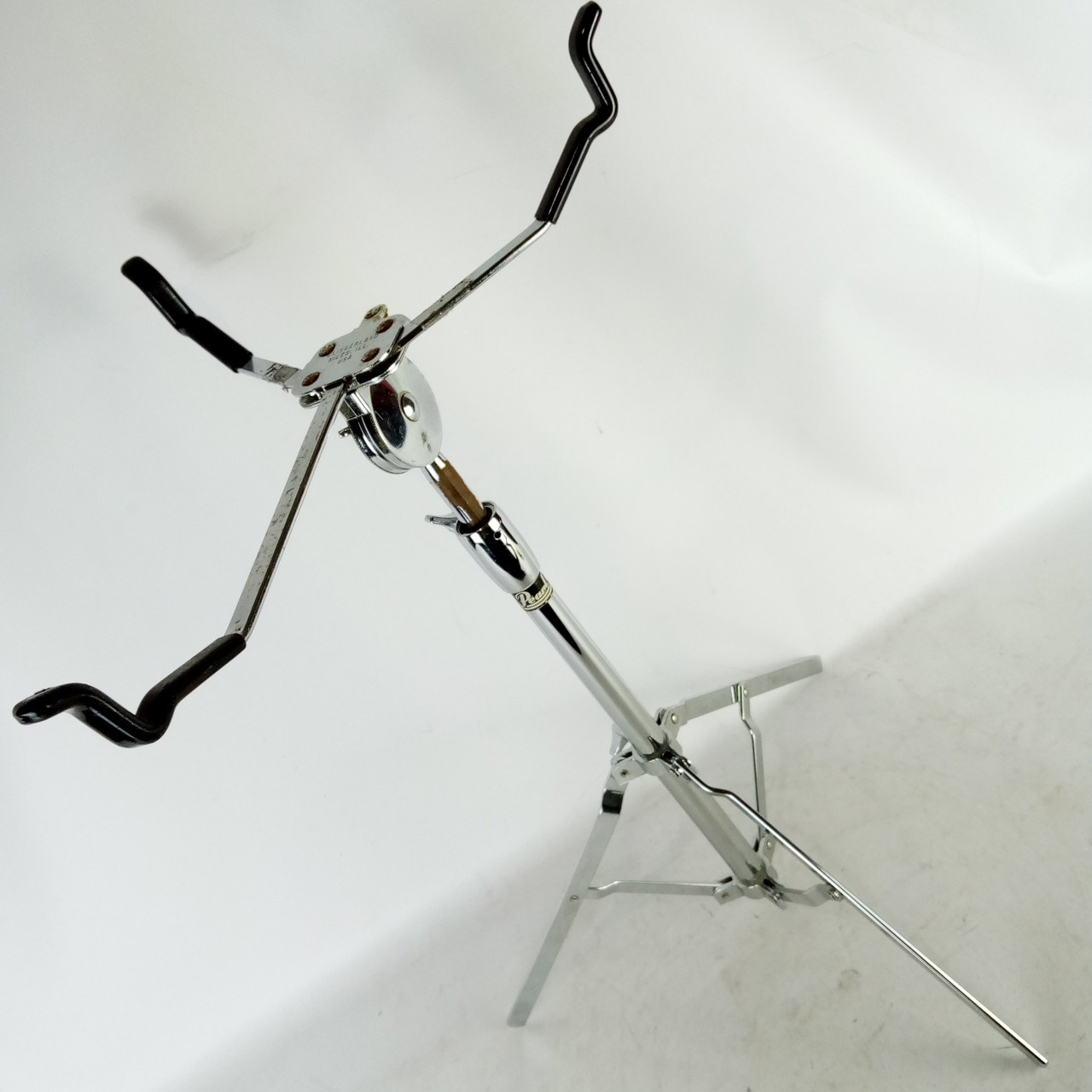 Slingerland Snare Drum Stand#802 Flush Ratchet Basket +Pearl Tripod Base Vintage — main photograph