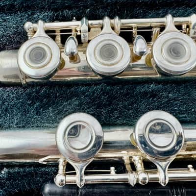 Yamaha YFL-281 Japan Inline G C-Foot Flute 2010s - Silver image 3