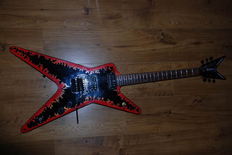 Washburn Dime 2000s 333 Black Jack Replica Of Inferno Dime D3 | Reverb
