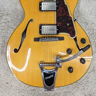 D'Angelico Excel 175 Hollow Body Electric Guitar, Natural w/Case DAE175NATCB #3 image 1