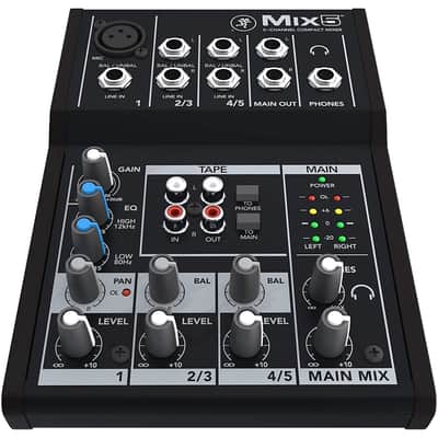 Mackie MIX5 Mixer 5 Channels - Black image 2