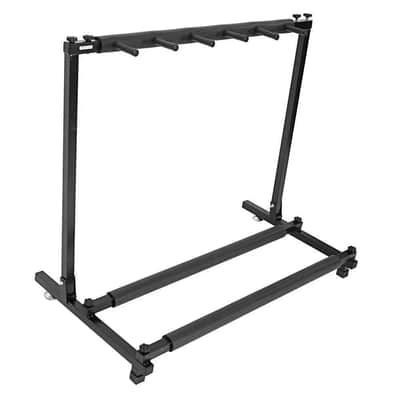 New Multi Guitar Stand 5 Holder Folding Organizer Rack Stage