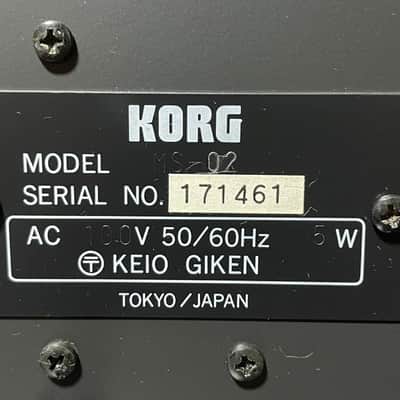 Korg MS-02 Interface Mint! image 7