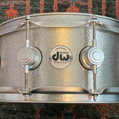 Mint DW 5.5x14 Collector's Series Aluminum 3mm Snare Drum Satin Chrome Hardware image 1
