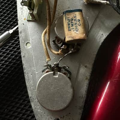 1959 Fender Stratocaster Candy Apple Red Refin Original Parts Sounds Magical image 15