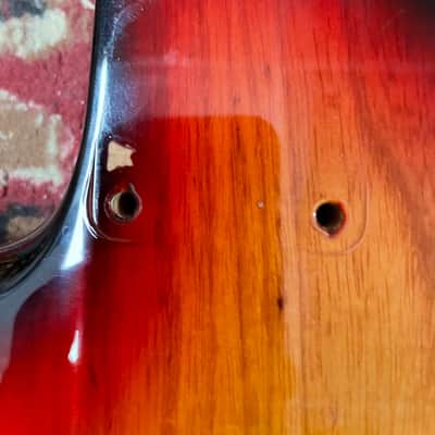 Warmoth Jazzmaster body 2018 Black /red/yellow burst image 3