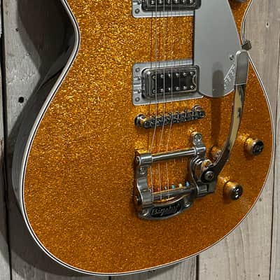 Gretsch G5230T Electromatic Jet FT with Bigsby, Gold Sparkle, Comes Pro Set Up, Help Support Brick & Mortar Music Shops ! image 3