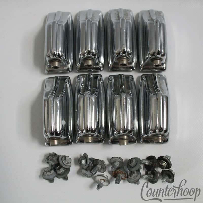 *Rogers 8x Beavertail Tom/Snare Drum Lugs Chrome XP8 Big R Fullerton Vintage 70s image 1