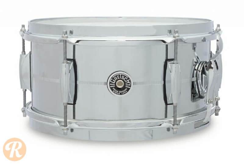 Gretsch GB4162S Brooklyn Chrome Over Steel 6x12" 6-Lug Snare Drum image 1
