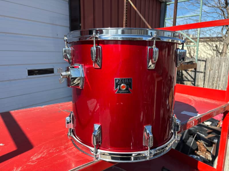 Tama Superstar candy apple red 14 Drum Tom image 1
