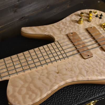 Fodera Imperial Elite 6 bass guitar 34" scale 2017 5A Quilted Maple image 19