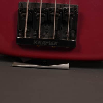 Kramer Forum IV 4 String Bass Japan 1980's Magenta image 9