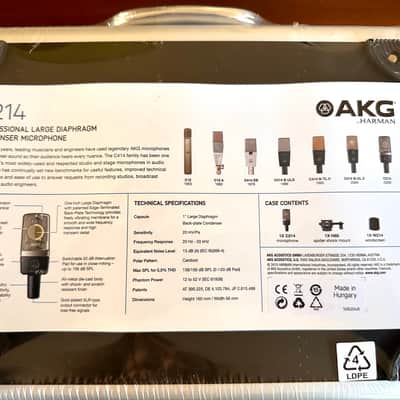 AKG C214 Large Diaphragm Cardioid Condenser Microphone image 5