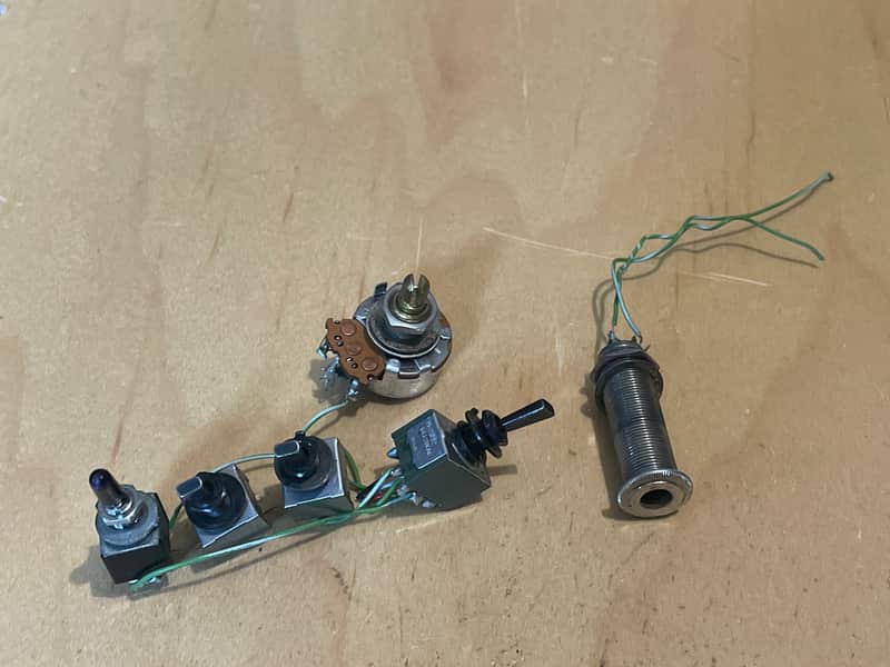 1987 Kramer USA Pacer Custom I Guitar Wiring Electronics Wiring Harness Volume Pot, Switches image 1