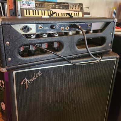 Fender Showman 2-Channel 85-Watt Guitar Amp Head 1965- Black Panel image 4