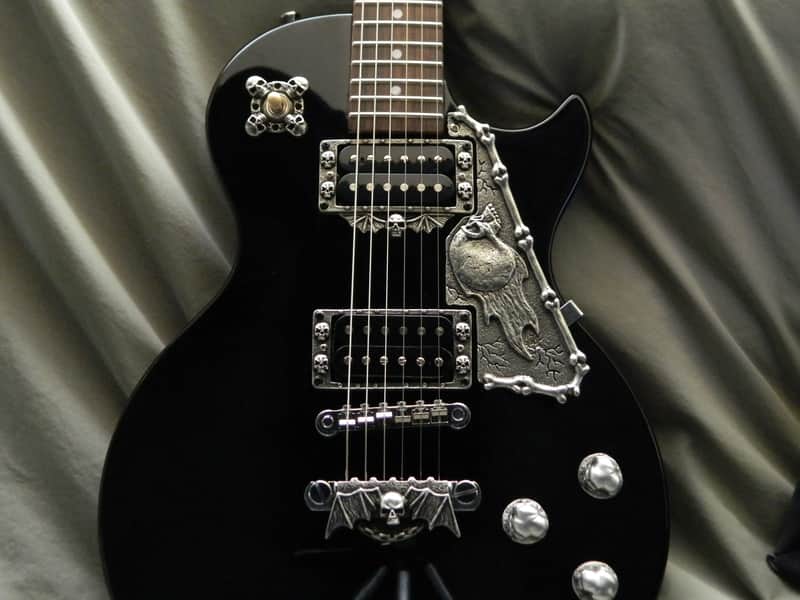 10 SKULL GUITAR PARTS for gibson and epiphone Les paul knobs tailpiece pickguard pickup rings ect image 1