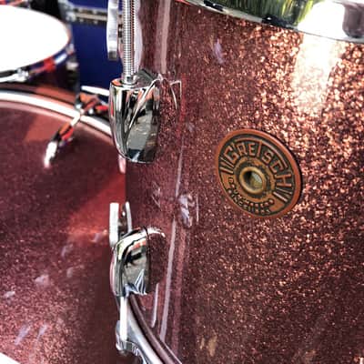 Quiet Riot - Frankie Banali's 1970s Gretsch Burgundy Sparkle "Bonham" 14/16/18/26 AUTHENTICATED image 8