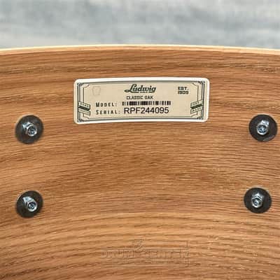 Ludwig Classic Oak 4pc Bonham Drum Set Green Sparkle image 6