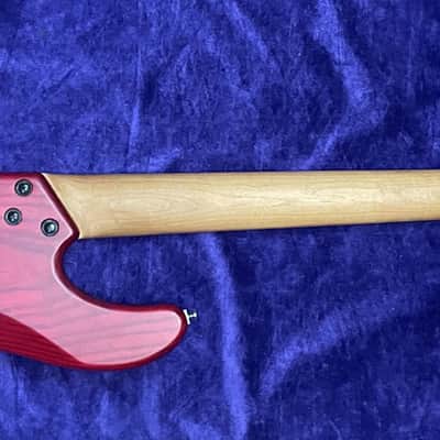 Lakland Skyline 44-02 Deluxe, Satin Cherry Burst w/ Roasted Maple / Rosewood image 7