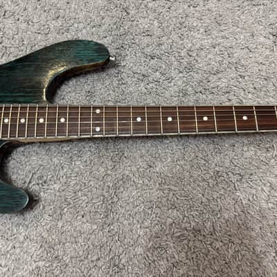Vika Custom Shop Shape of Mayones Regius Superstrat Electric Guitar Djent machine solid body Boutique Unique Metal machine Unique Electric Guitar Onehumb Seymour Duncan Single pickup image 4
