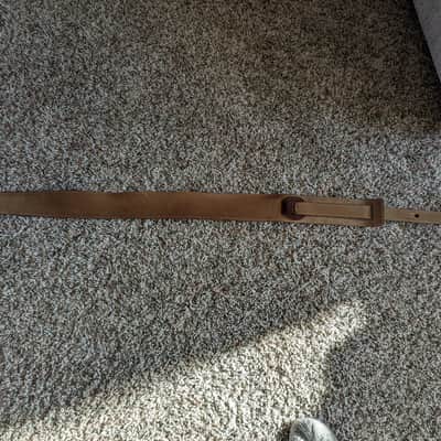 Taylor Leather Badge Guitar Strap 2010s - Tan image 2