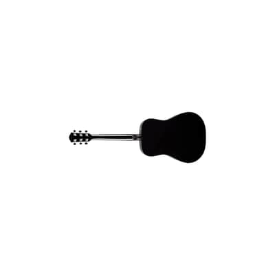 Fender CD-60 Dreadnought V3 w/Case, Walnut Fingerboard, Black image 2