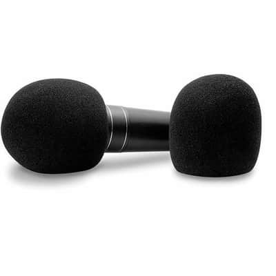 New 5-Pack Handheld Microphone Karaoke DJ Windscreen Sponge Foam Microphone Cover, Black image 2