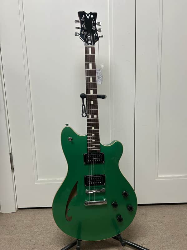 EVH SA-126 Standard Semi Hollowbody Electric Guitar - Pelham Green image 1