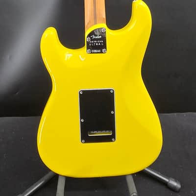 Fender 0179152713 Limited Edition Ultra II Stratocaster Electric Guitar, HSS,RM, Grafiti Yello image 7