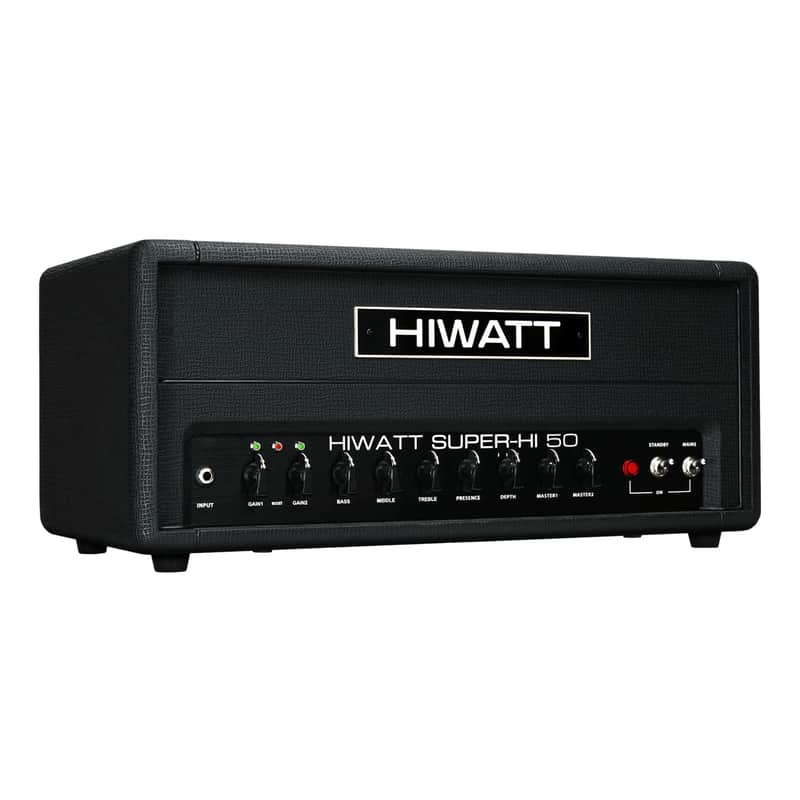 Hiwatt T-Series SUPER-HI 50 50-Watt Hi-Gain Tube Amp Head - Black - Open Box image 1
